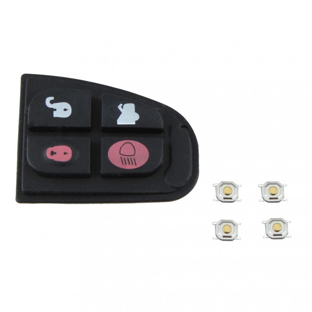 2x4 Button Remote Key Fob Case Rubber Pad for Jaguar X Type XF E S