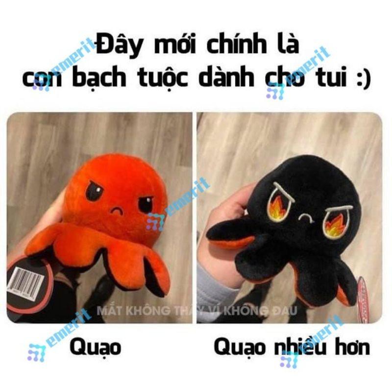 Gấu bông bach tuộc cảm xúc, bach tuôc lât mặt siêu quạo