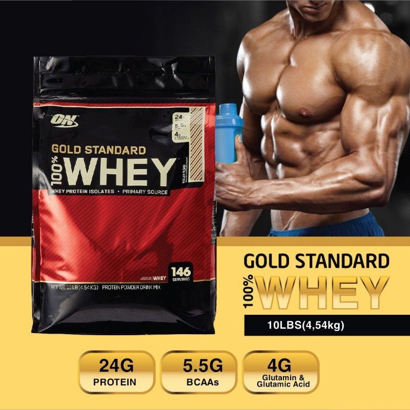 On Whey Gold Standard 10Lbs 4,5kg - Sữa bổ sung Protein, hỗ trợ phục hồi, tăng Cơ