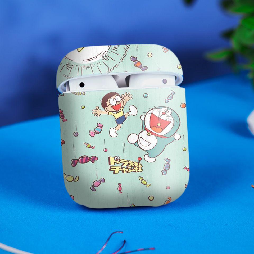 Miếng dán skin cho AirPods in hình Doremon - Dor015