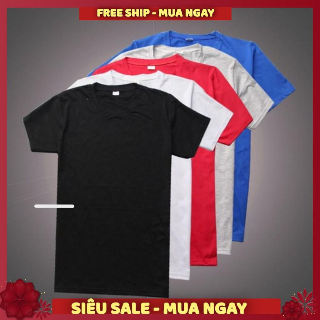 COMBO 5 Áo thun trơn nam form rộng phong cách hàn quốc vải poly cotton mịn MÀU NGẪU NHIÊN SIÊU SALE !! SIÊU SALE !!