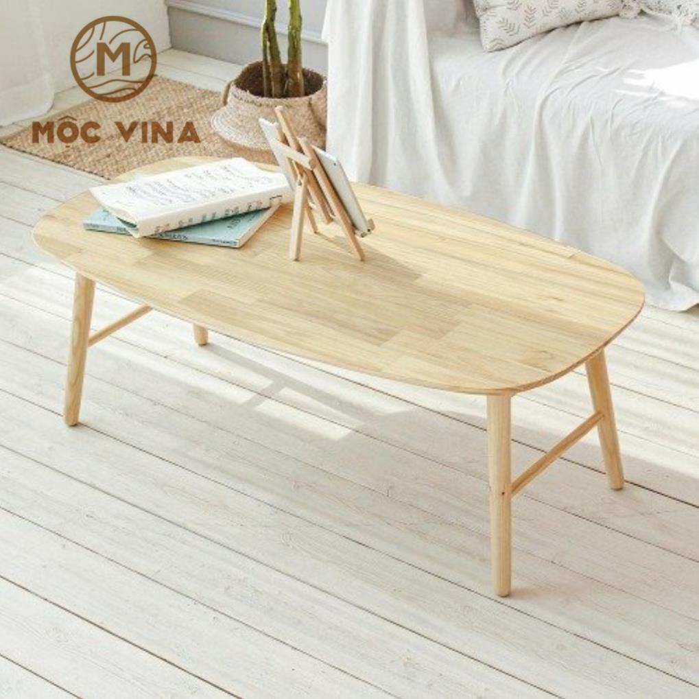 BÀN TRÀ SOFA XẾP GỌN GỖ CAO SU CAO CẤP XUẤT KHẨU - RUBBER WOOD SOFA TEA TABLE Mộc Vina