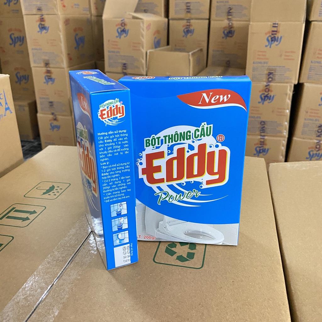 Bột thông Cầu EDDY 200g phân hủy cặn bã rêu rác trong nhà tắm, lavabo