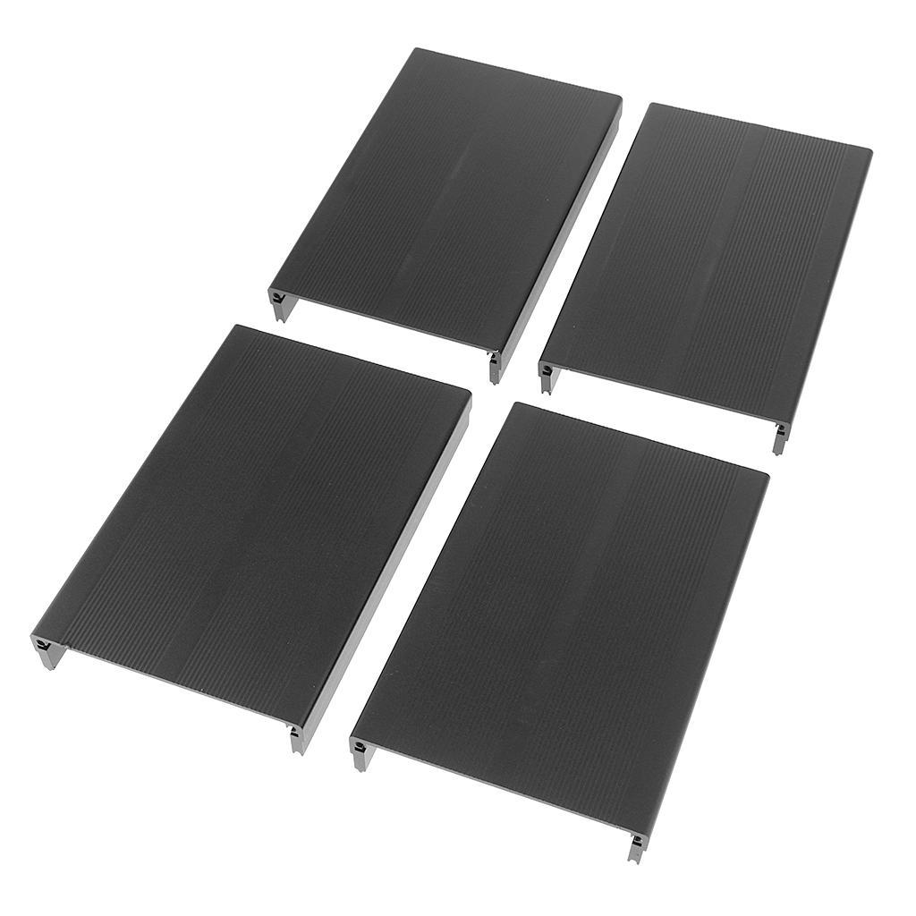 2x Aluminum Alloy Instrument Shell Electric Enclosure Box DIY 97X40X150mm