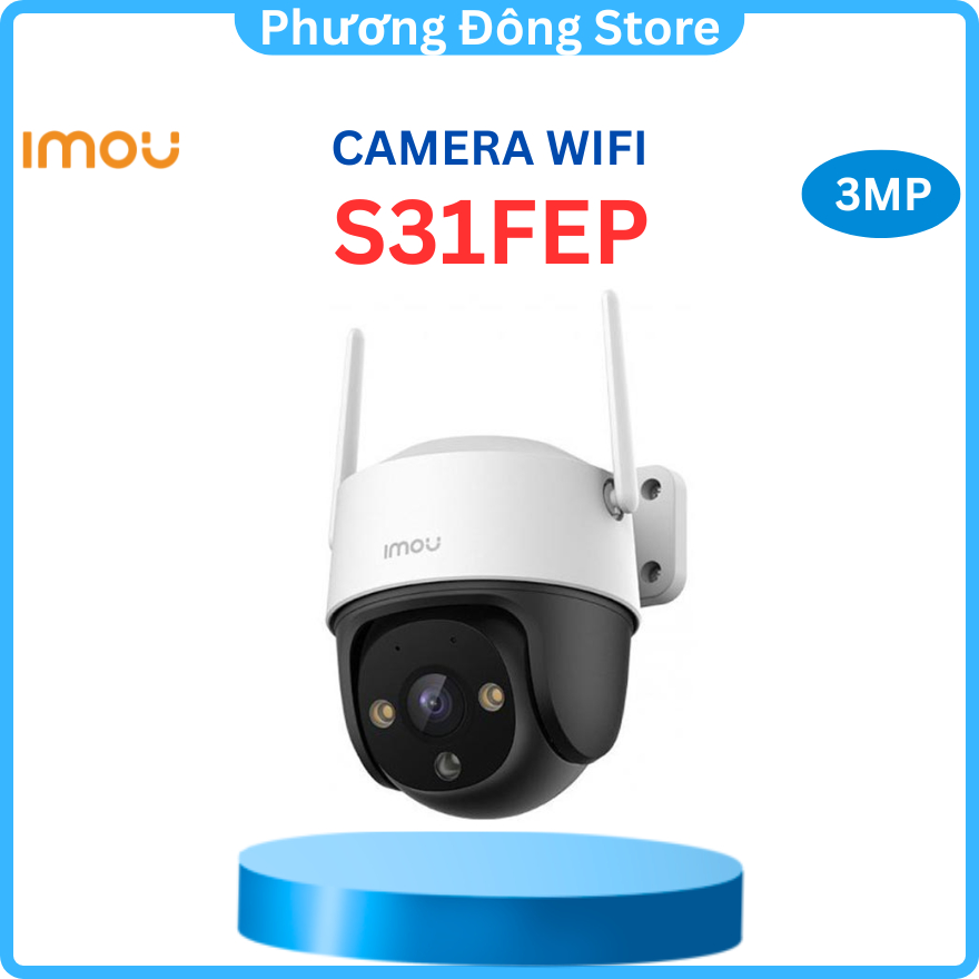 Camera Wifi Full Color IMOU IPC-S31FEP (Cruiser SE+ 3MP), đèn và còi cảnh báo, đàm thoại 2 chiều - Hàng chính hãng