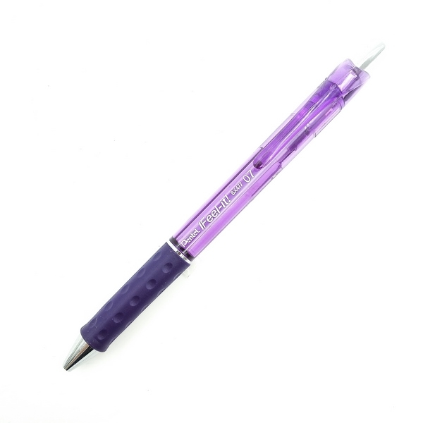 Bộ 2 Bút Bi Bấm Pentel 0.7 BX477V - Màu Tím