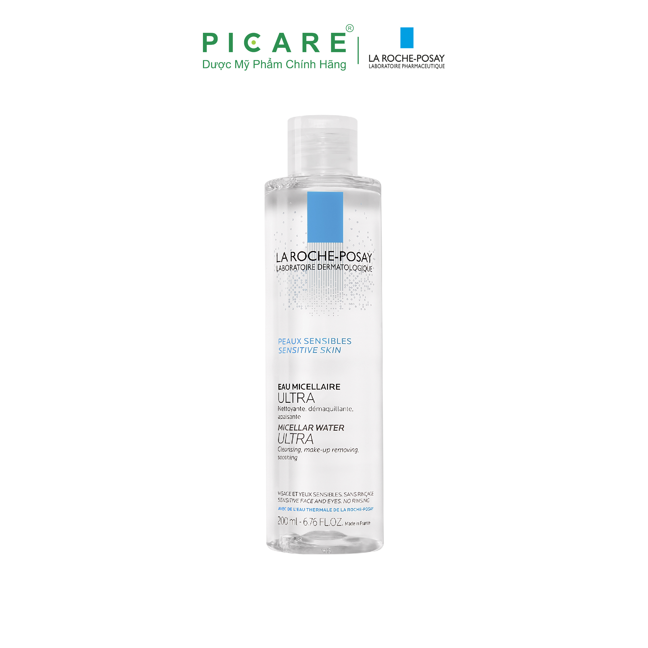 Nước Tẩy Trang Làm Sạch Sâu Cho Da Nhạy Cảm La Roche-Posay Micellar Water Ultra Sensitive Skin 200ml