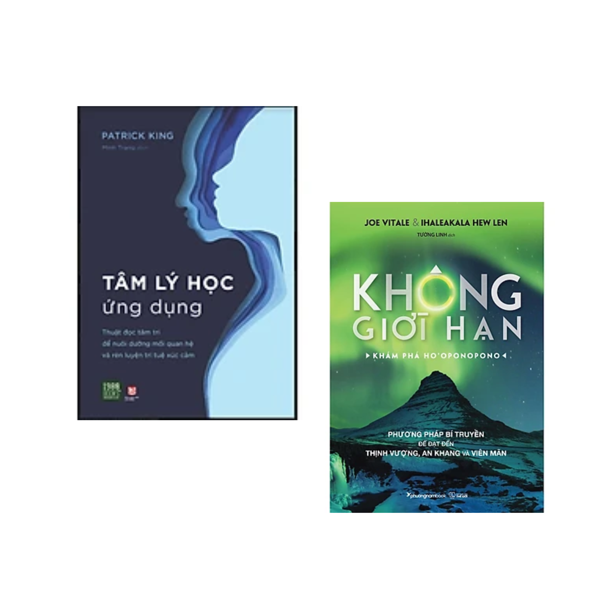 Combo sách Tư Duy Kĩ Năng Sống: Không Giới Hạn - Khám Phá HO'OPONOPONO+ Tâm Lý Học Ứng Dụng / Tặng Book mark