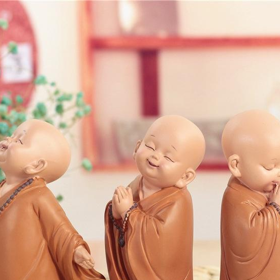 Bộ Tượng 03 Chú Tiểu Vui Vẻ