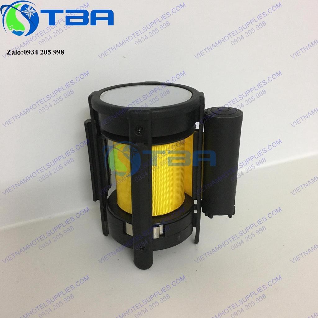 Đầu dây căng trụ chắn 3m màu vàng thay thế cho trụ chắn inox cao cấp