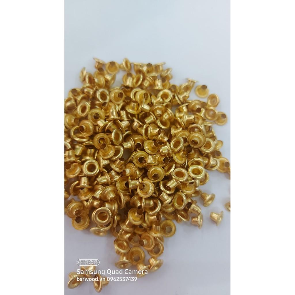 Khoen ore 3mm Khuy mắt cáo đóng bạt, bấm bạt, bấm túi giấy Bằng sắt xi Túi 1000 cái