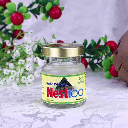 Hộp Yến Sào Nest100 Không Đường – ( 6 Lọ / Hộp) dung tích 70ml/Lọ , Dùng Được Cho Người Ăn Kiêng Và Tiểu Đường