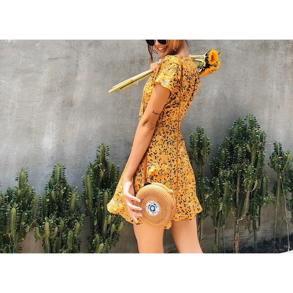 ĐẦM HOA THẮT NƠ NGỰC - 3 MÀU - DA2120