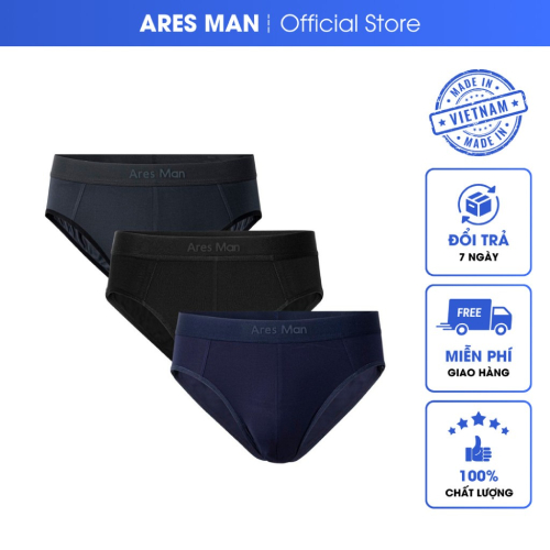 Quần lót nam, quần sịp nam tam giác Ares man cao cấp chất thun lạnh kháng khuẩn co giãn 4 chiều TGG Ares man