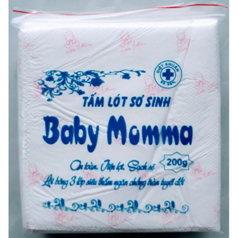 (HSD 2025) Miếng lót sơ sinh/ Miếng lót phân xu Baby Momma 200g