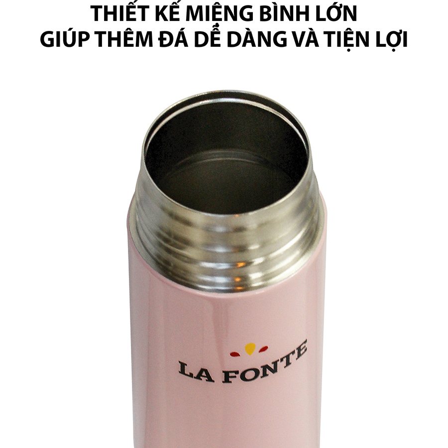 Bình Giữ Nhiệt La Fonte (370ml) Màu Hồng - 000891