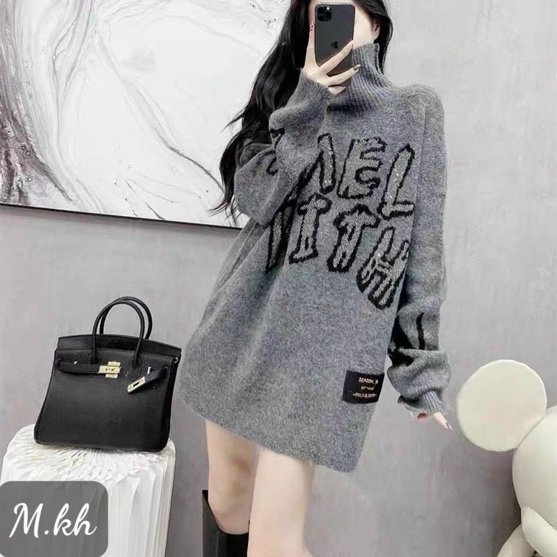 Áo len chữ dáng dài QCCC
