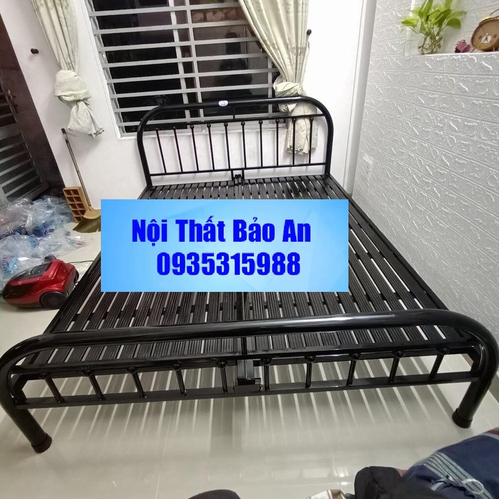 Giường sắt mỹ nghệ nhiều size từ 1m đến 1m8 - Nội Thất Bảo An