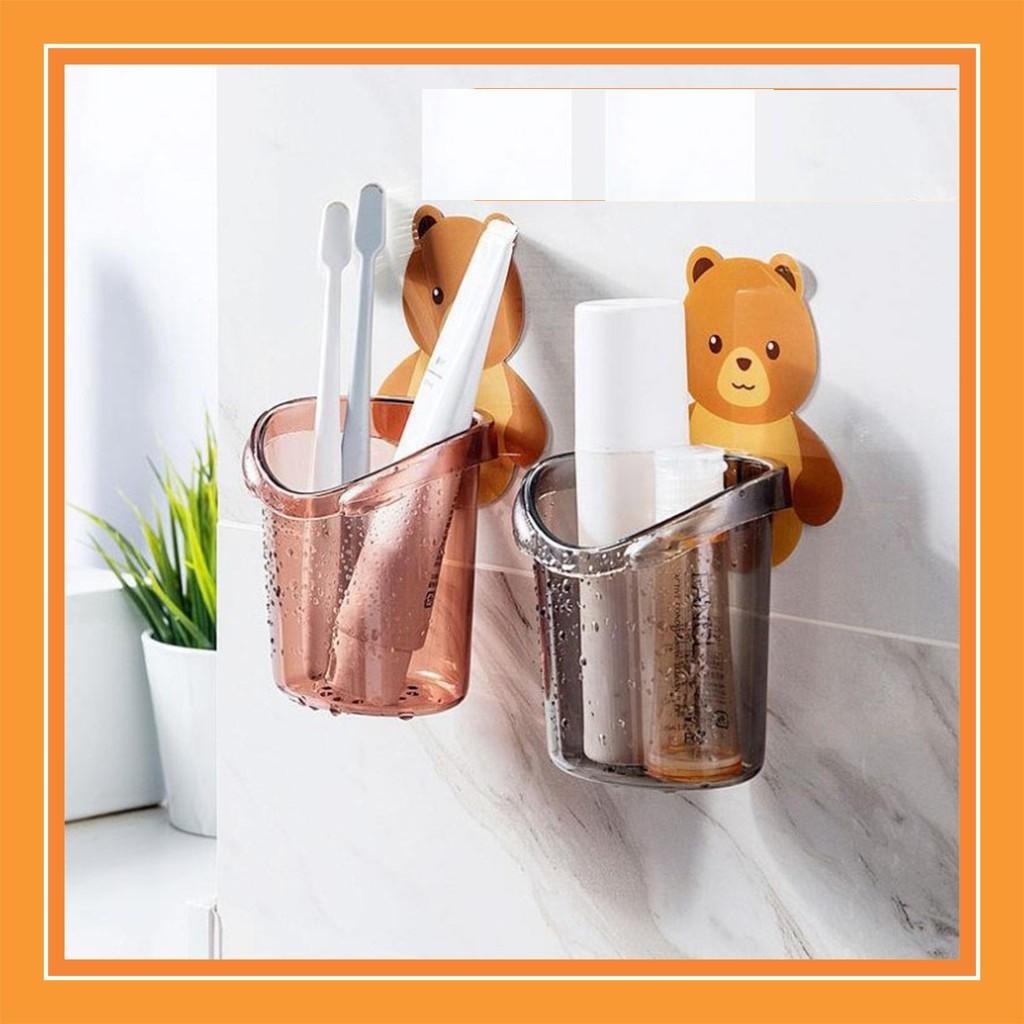 Cốc gấu đựng bàn chải dễ thương