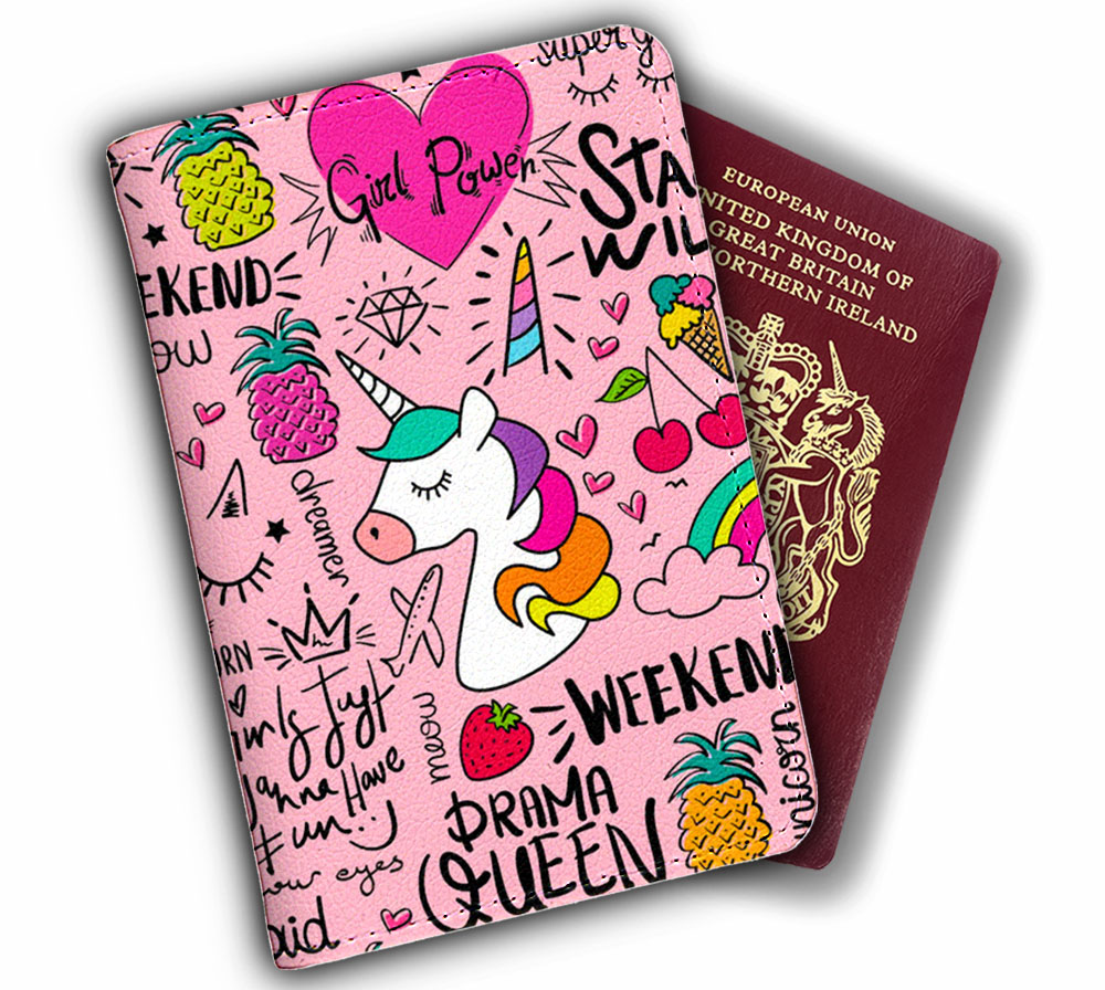 Bao Da Hộ Chiếu Và Phụ Kiện KỲ LÂN MỘT SỪNG SIÊU CUTE - Passport Cover Holder UNICORN - Ví Đựng Passport Du Lịch STormbreaker Xinh Xắn - Trẻ Trung - Đa Năng - LT019