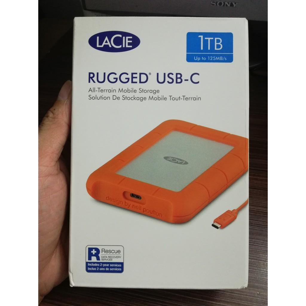 Ổ cứng di động Lacie 1TB Rugged USB 3.1 Type C