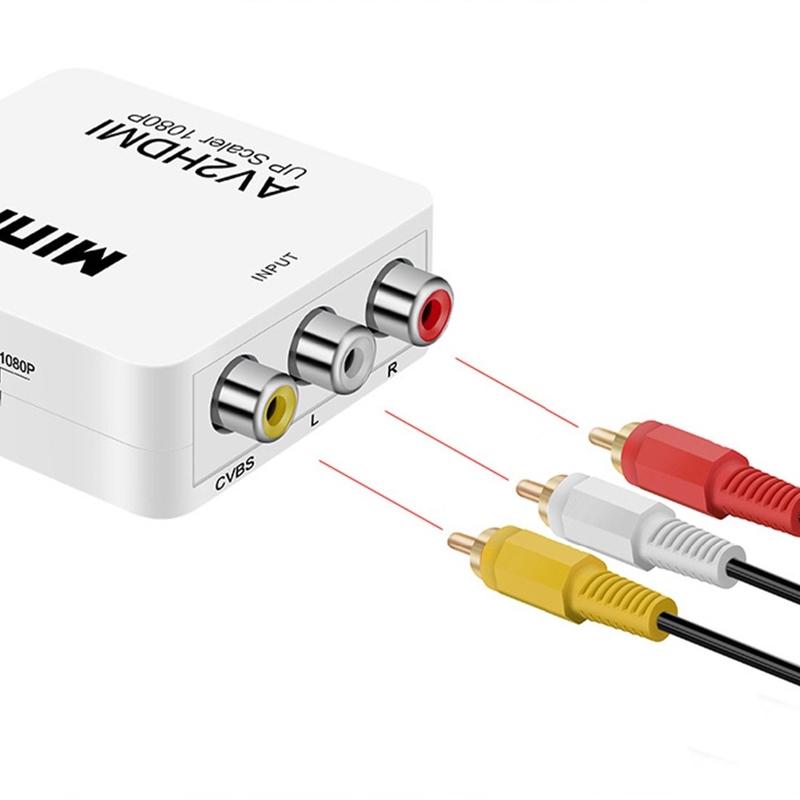 Full HD 1080P Mini 1080P Tổng hợp Video AV sang HDMI Bộ chuyển đổi chuyển đổi