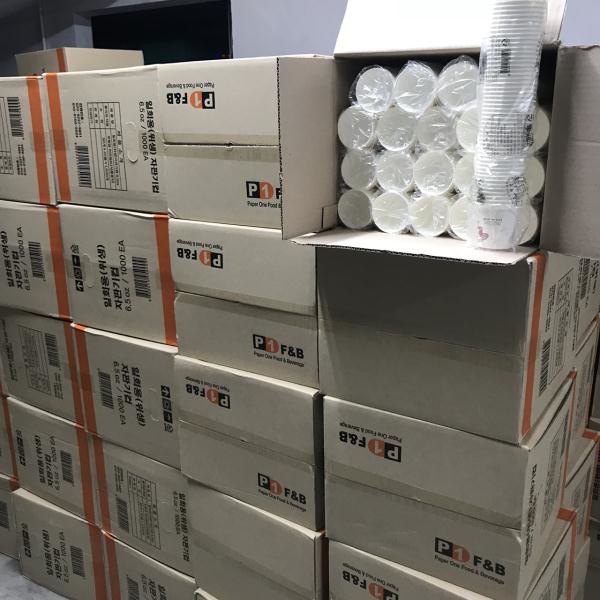 Ly giấy dùng một lần Hàn Quốc + Tặng hồng trà sữa Maccaca 20g