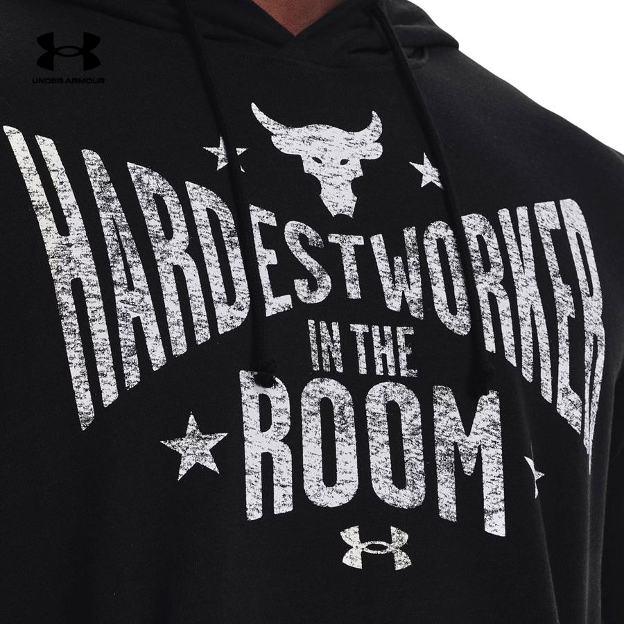 Áo khoác hoodie tay dài có nón thể thao nam Under Armour PJT ROCK TERRY HOODIE - 1370458