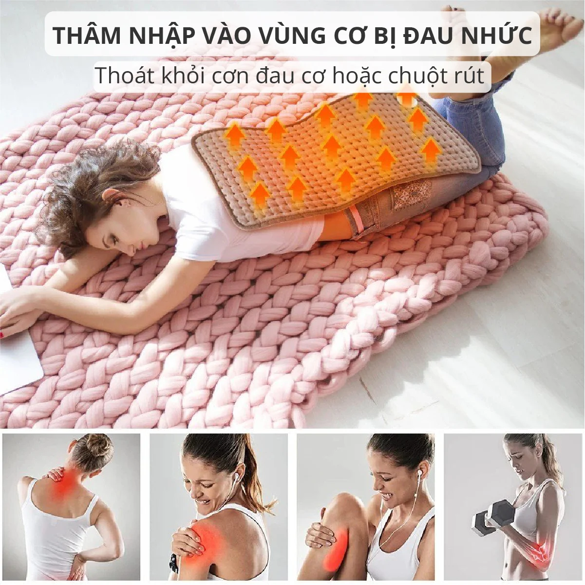 Đệm sưởi Kachi MK363 chăn điện mùa đông - Hàng chính hãng