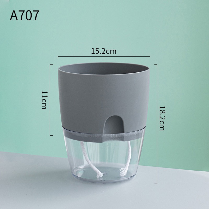 Chậu Trồng Cây Thuỷ Sinh Để Bàn - tự tưới nước cho cây. Trang trí văn phòng, bàn làm việc