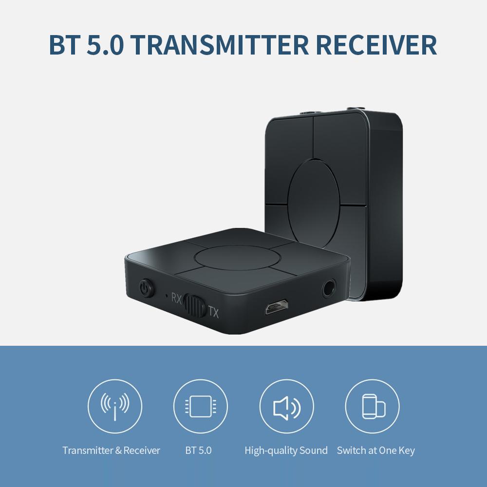 Bộ thu phát BT  chuyển đổi 2 trong 1 thu phát di động, Bộ chuyển đổi âm thanh không dây cho HDTV Xe hơi / Hệ thống âm thanh nổi gia đình