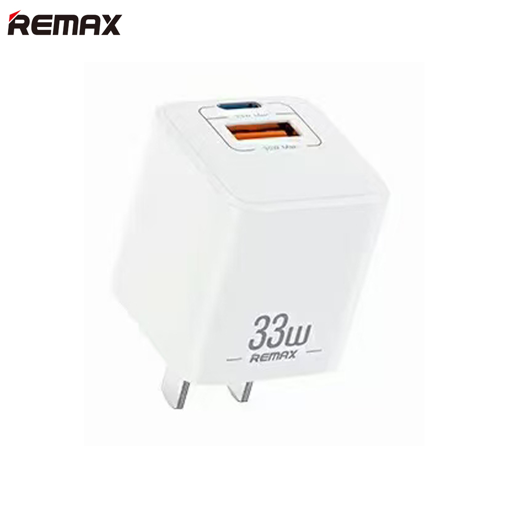 Củ Sạc nhanh 33W PPS/ PD 30W / QC 3.0 2 Cổng Type-C USB-A nhỏ gọn Remax RP-U26 - Hàng Chính Hãng