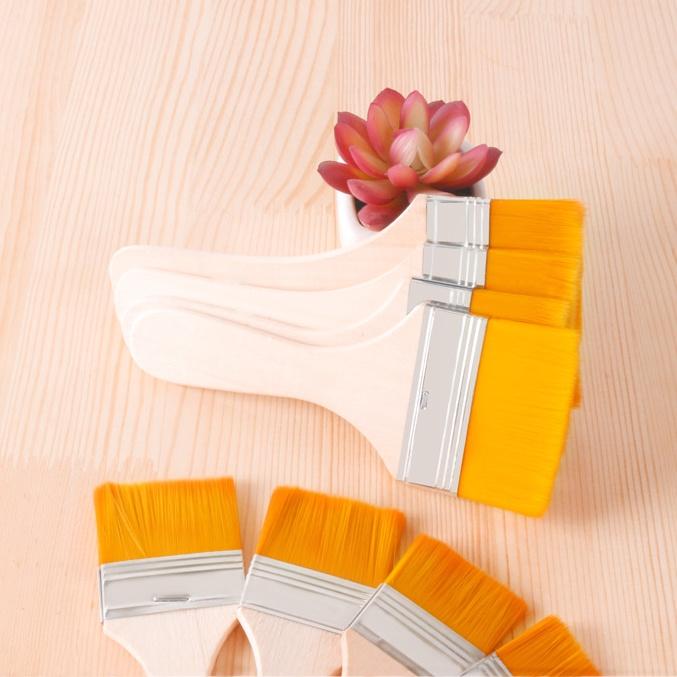 Cọ Vẽ Màu Cam Bản Lớn Nhiều Size - Panhxo Sơn Nước - Trường Thịnh Sài Gòn