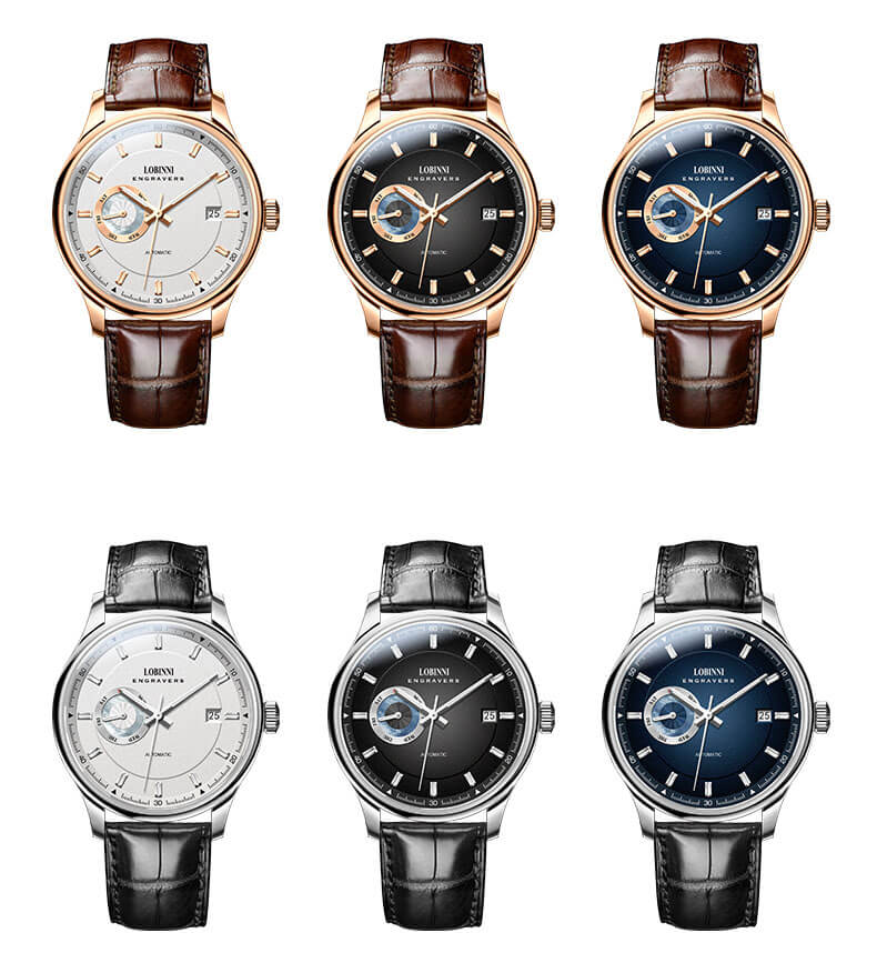 Đồng hồ nam chính hãng LOBINNI L17017-2 full box,hàng mới 100% ,kính sapphire chống nước,chống xước,dây da xịn ,kiểu dáng đơn giản ,mặt trắng size 40mm