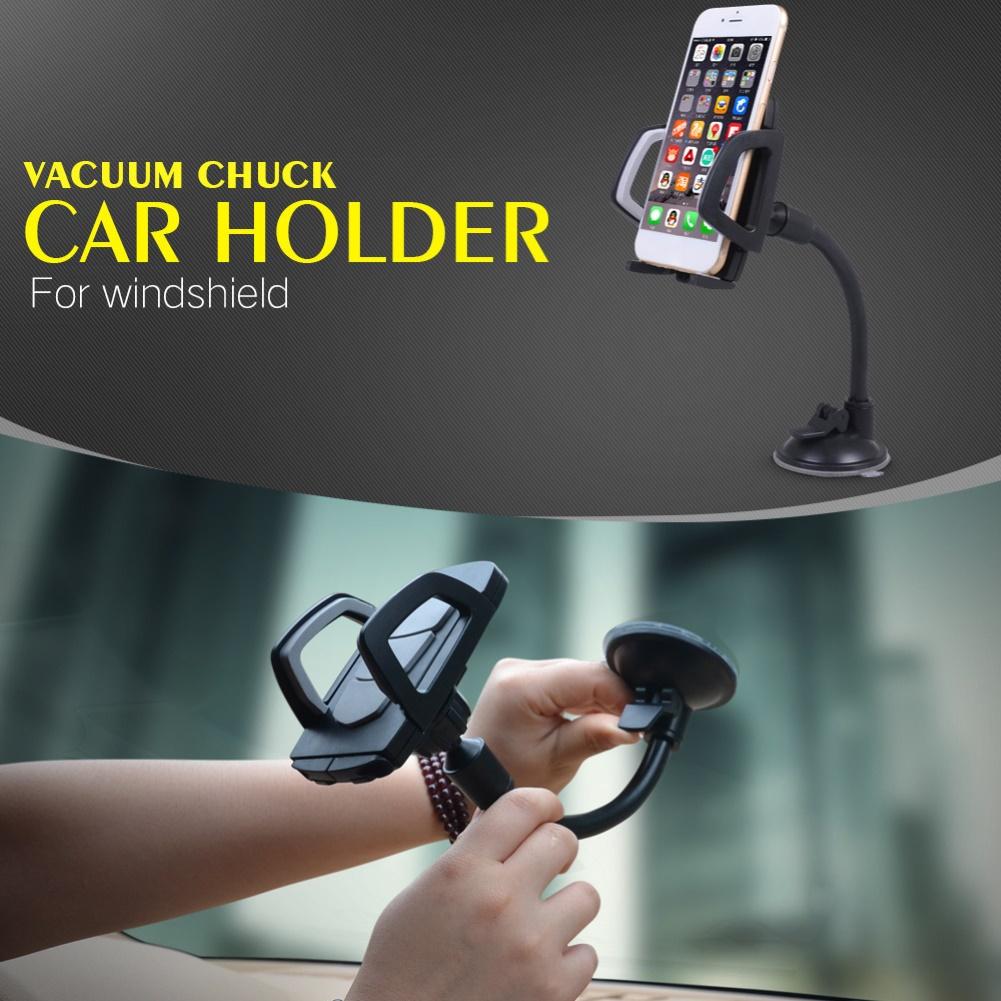 【ky】Universal Car Windshield Phone Holder Long Arm Stand Bracket with Suction Cup