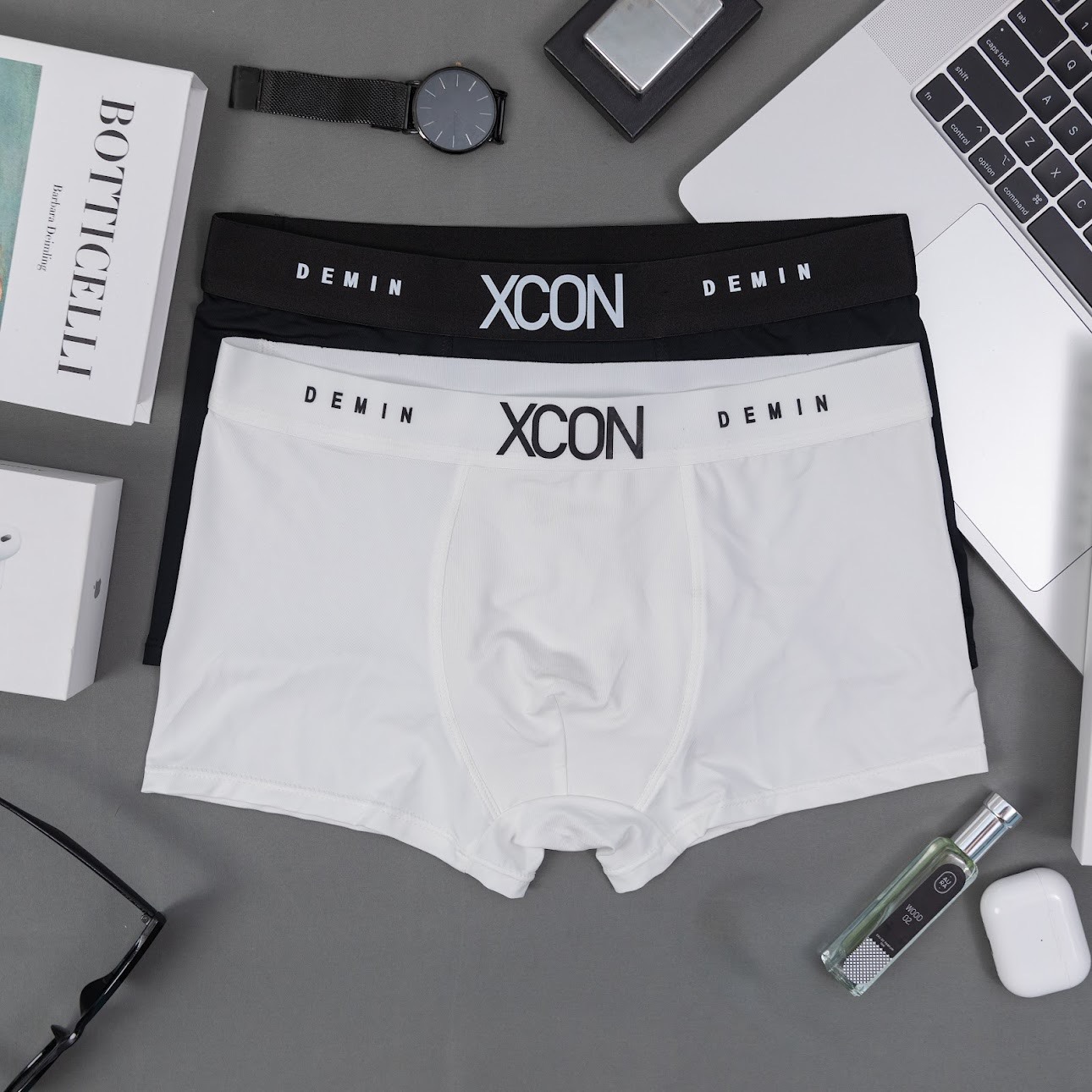 Combo 4 Quần Lót Nam Boxer XCON cao cấp vải thun lạnh cao cấp, Quần Sịp Nam co dãn 4 chiều P1