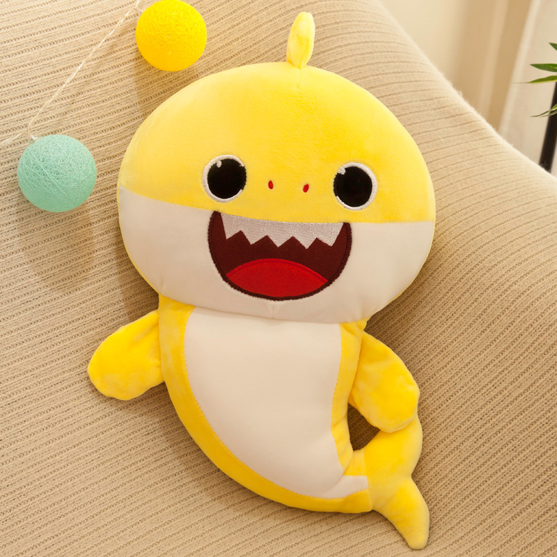 Gấu Bông Baby Shark - Cá Mập thú nhồi bông vải co dãn cao cấp size 30cm