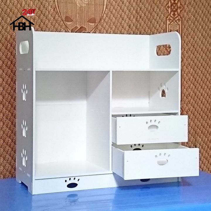 Kệ để đồ trang điểm hoa văn bàn chân chó