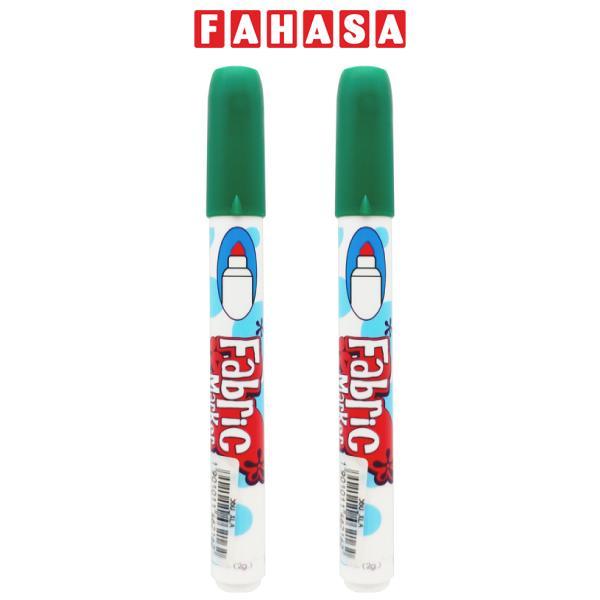 Vỉ 2 Bút Vẽ Trên Vải - Marvy 560-4 - Màu Xanh Lá