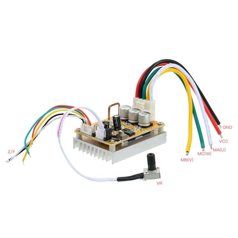 350W 5-36V DC Motor Driver BLDC Brushless Controller Three-phase Motor Accessories Wide Voltage High Power