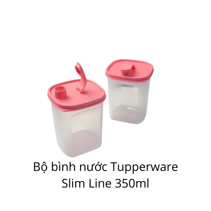 Bình nước Tupperware Slim Line 350ml x2