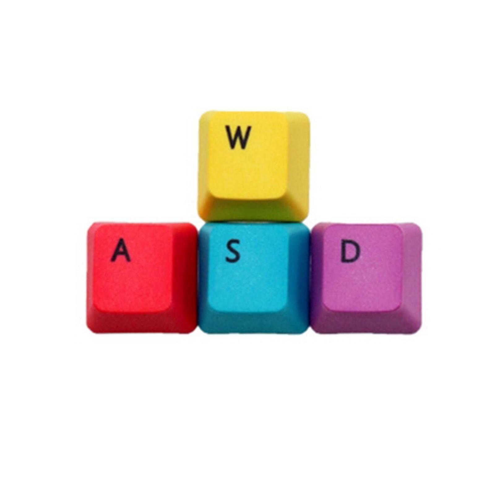 Upgraded PBT Pudding Keycaps 9pcs Set ESC ,  Keys , W , A , S , D