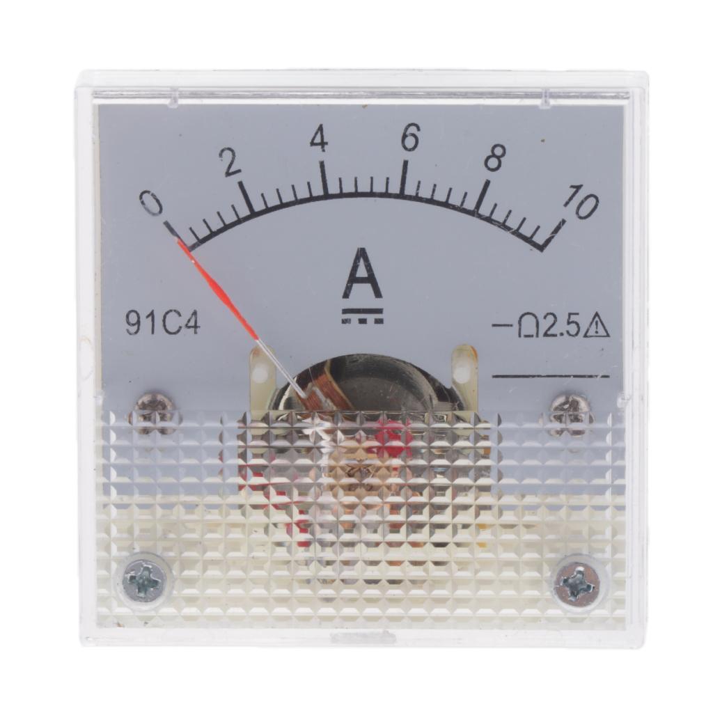 2X DC Ammeter Analog Panel Meter Amp Meter Current Gauge 2.5% 0-10A