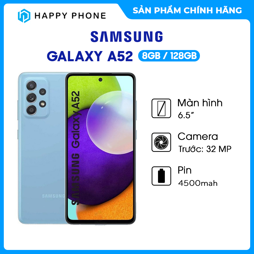 Điện Thoại Samsung Galaxy A52 (8GB/128GB) - ĐÃ KÍCH HOẠT BẢO HÀNH ĐIỆN TỬ - Hàng Chính Hãng