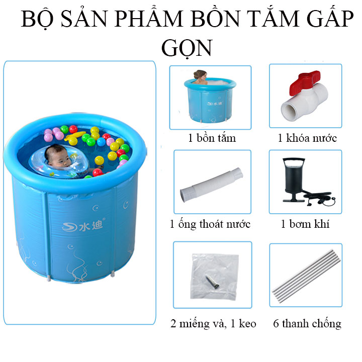 Bồn Tắm Hơi Gấp Gọn Tiện Nghi Dành Cho Gia Đình