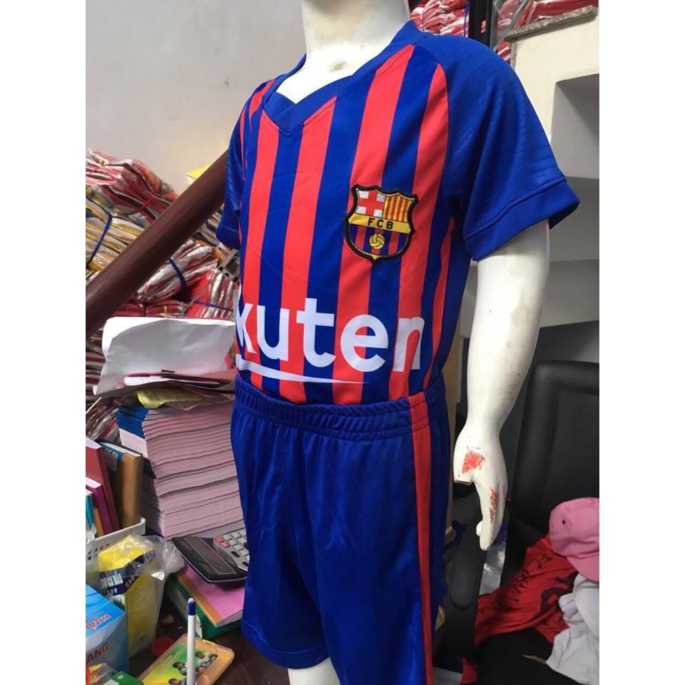Bộ thể thao bé trai CLB Barca 2018