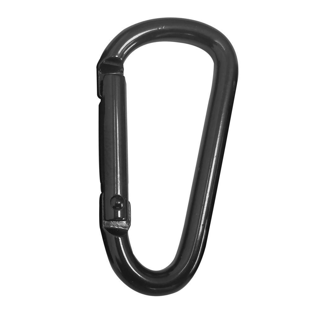 Small Spring Clip Snap Clasp Hook Keyring Karabiner D Shaped