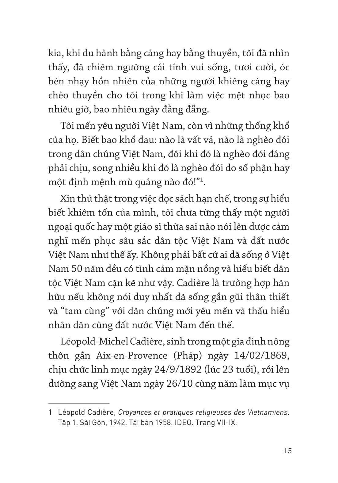 Sách - Cố Cả Léopold Cadière - Từ Việt Nam Học Đến Việt Nam Hóa