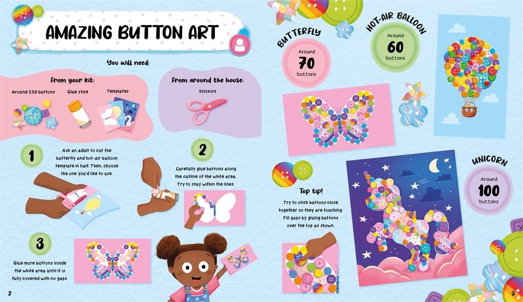 Button Crafts (Children’s Arts and Crafts Activity Kit)