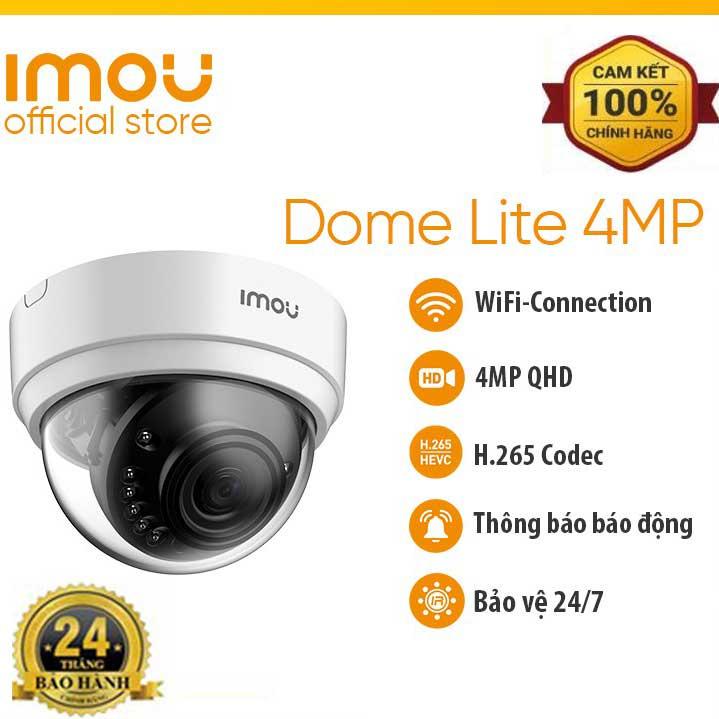 Camera Wifi Imou D42P bán cầu độ nét full HD, lắp Ngoài Trời chống nước, hồng ngoại ban đêm nhìn rõ nét - Hàng Chính Hãng